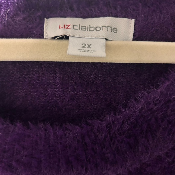 Liz Claiborne Women's Deep Purple Sweater - Picture 8 of 11